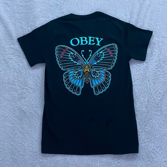 Black Obey Graphic Tee - Picture 2 of 3
